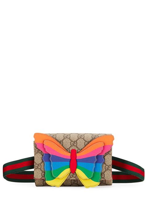 gucci butterfly belt bag|genuine leather Gucci belt women.